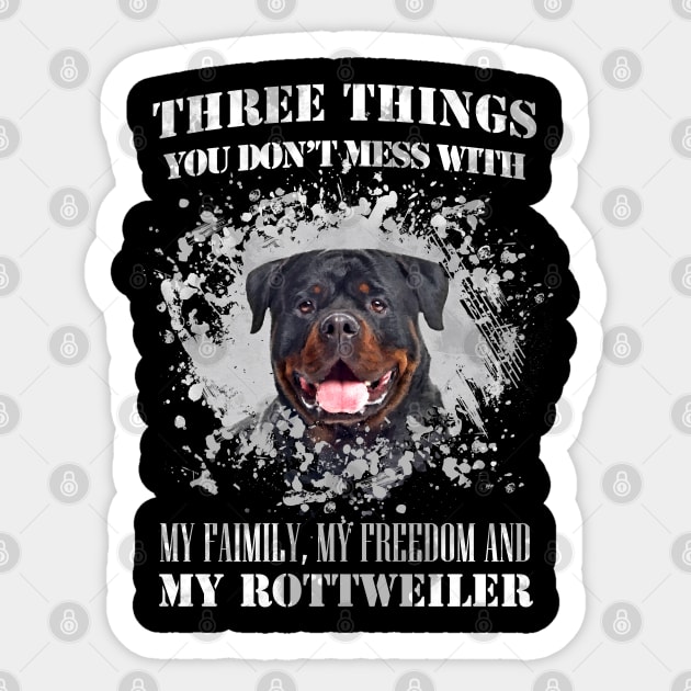 Rottweiler  - Metzgerhund Sticker by Nartissima